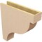 Ekena Millwork 5"W x 20"D x 20"H Thin Garner Rough Cedar Woodgrain TimberThane Corbel, Primed Tan CORUR05X20X20GARRCPR - alternate 3